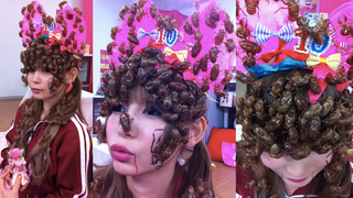 And now, a Japanese pop idol cosplaying as a swarm of cicadas